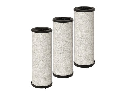 BORA Luftreinigungsbox 3 Aktivkohlefilterset für Dunstabzüge, dreifach zylindrisch.